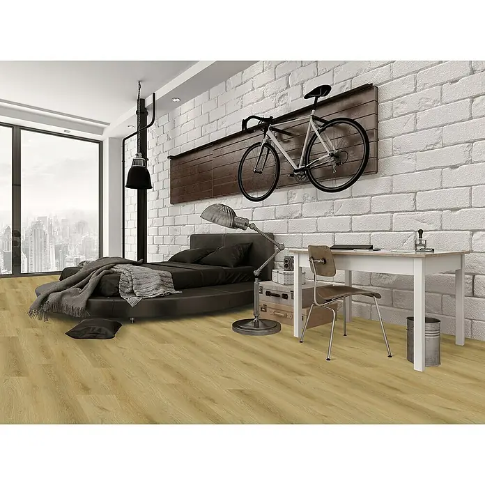 Vinylboden Rigid Eiche Oregon - 1.220 x 229 x 4 mm, Landhausdiele - Stimmungsaufnahme
