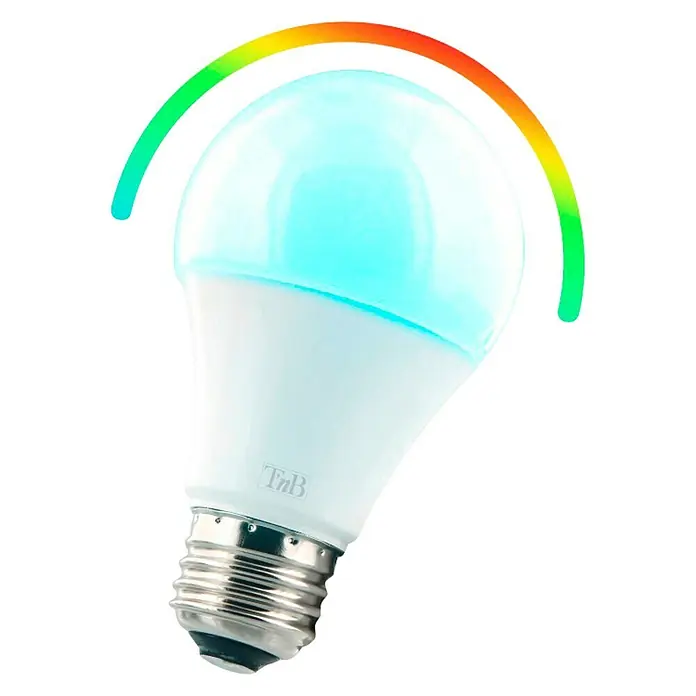 T'nB LED žarulja s izmjenjivom bojom svjetla Smart Home Wi-Fi - 5 W, E27, RGB upravljanje bojom - Proizvod u upotrebi