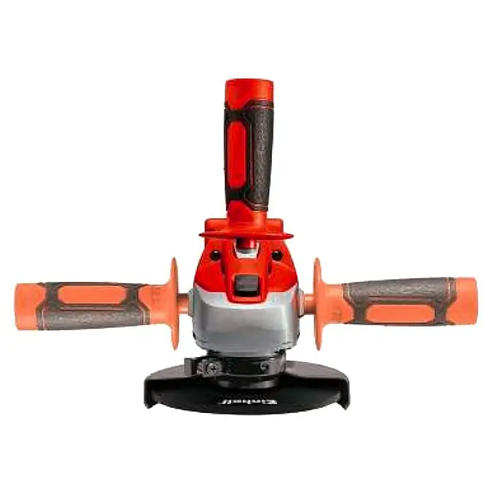 Einhell Power X-Change Akumulatorska kutna brusilica AXXIO 18/115 Q - 18 V, Bez akumulatora, Promjer rezne ploče: 115 mm, 8.500 okr/min - Pogled sprijeda
