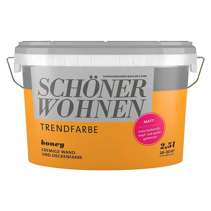Unutarnja disperzijska boja SCHÖNER WOHNEN Trend - Honey, 2,5 l - Pogled sprijeda
