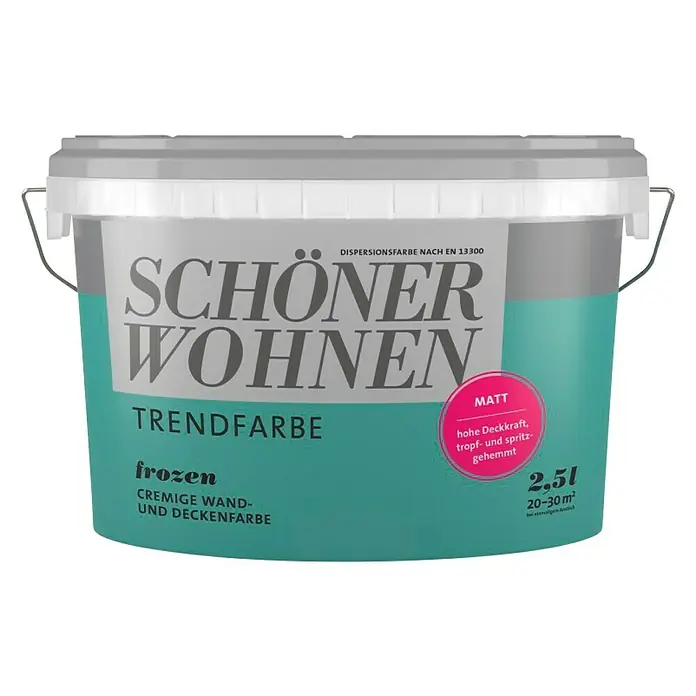 Unutarnja disperzijska boja SCHÖNER WOHNEN Trend - Frozen, 2,5 l - Pogled sprijeda