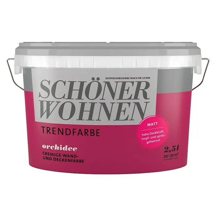 Unutarnja disperzijska boja SCHÖNER WOHNEN Trend - Orhideja, 2,5 l - Pogled sprijeda
