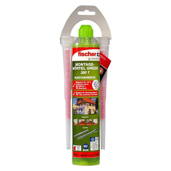 Fischer Montagemörtel Green 300 T K - 300 ml - Vorderansicht