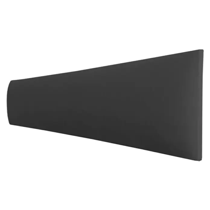 Fllow Deko-Wandpolster Set Velvet B3 - 270 x 150 cm, Anthrazit - Diagonale Ansicht