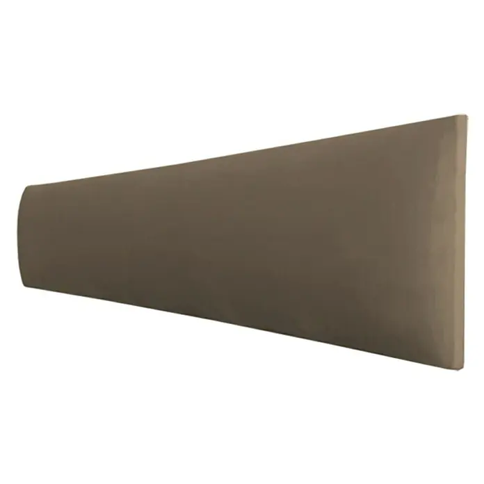 Fllow Deko-Wandpolster Set Velvet B3 - 270 x 150 cm, Taupe - Diagonale Ansicht