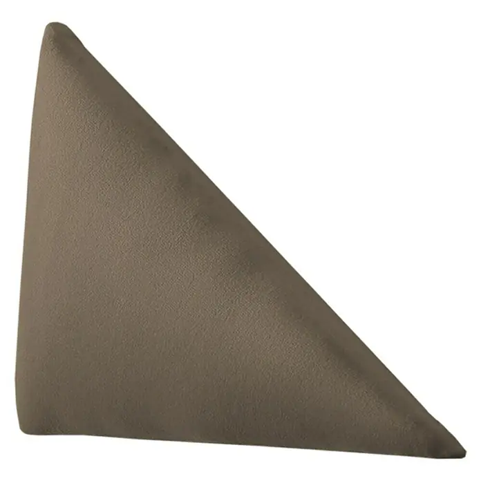 Fllow Deko-Wandpolster Velvet - Taupe, 30 x 15 cm, 2 Stk. - Vorderansicht