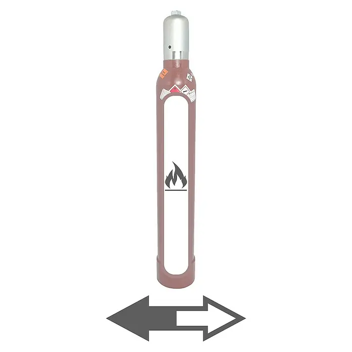 Tyczka Energy Acetylen-Füllung - Passend für: Tyczka Energy Acetylen-Flaschen, Inhalt: 10 l - Vorderansicht