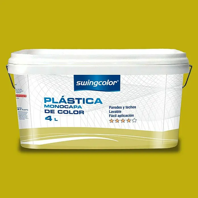 swingcolor Pintura para paredes - Lima, 4 l, Mate - Vista frontal