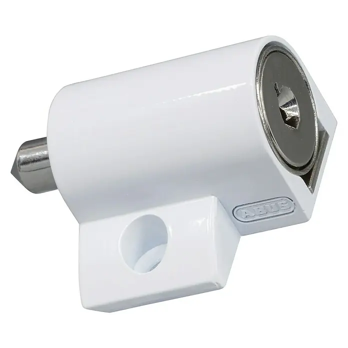 Abus Cerradura adicional para ventanas - Apto para: Ventanas correderas, Blanco, Acero inoxidable - Vista angular