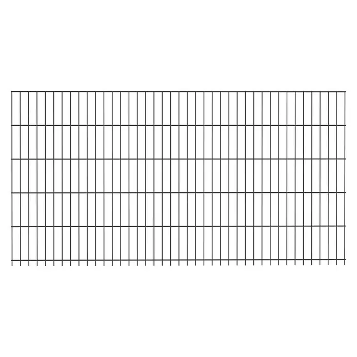Mattenzaun Small - 200 x 103 cm, Anthrazit - Vorderansicht