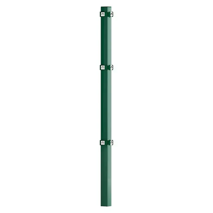 Eckpfosten - Höhe: 150 cm, Durchmesser: 50 mm, Grün, Metall - Vorderansicht
