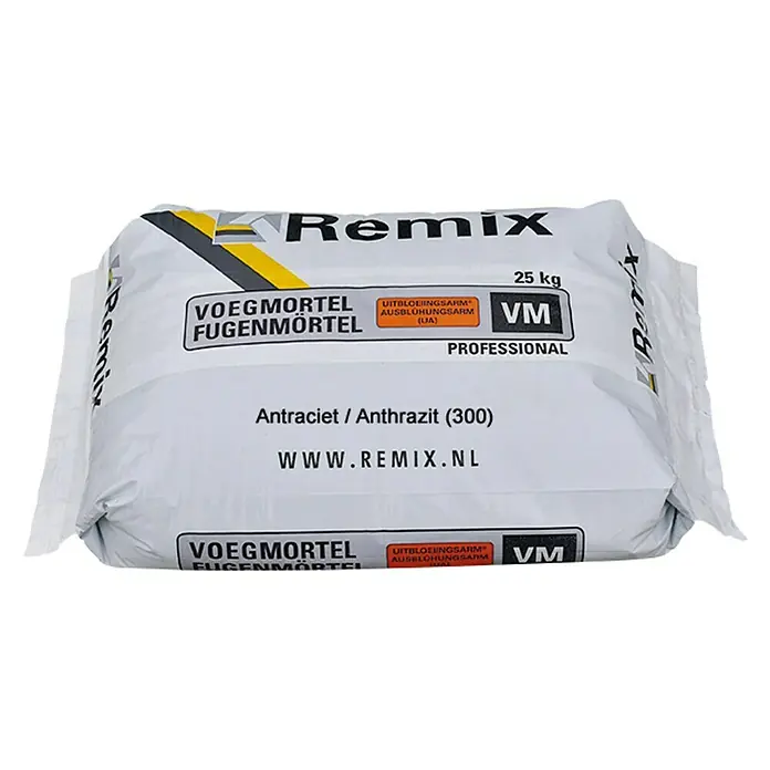 Remix Voegmortel UA antraciet - 25 kg, Antraciet - Diagonaal zicht