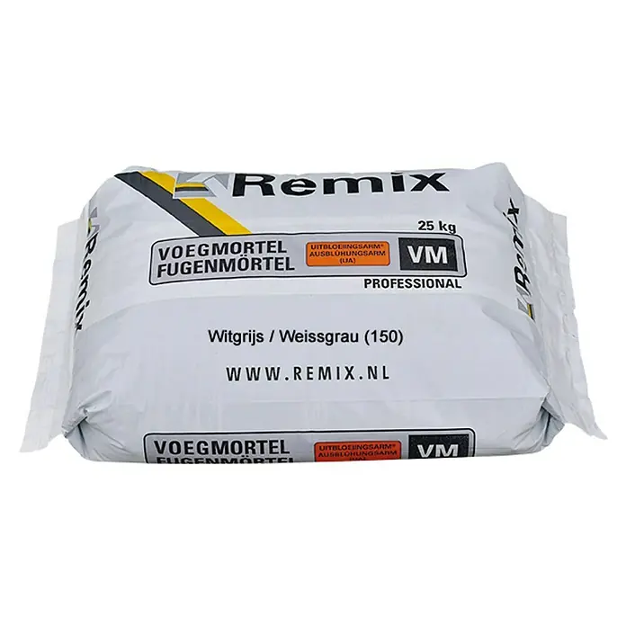 Remix Voegmortel UA witgrijs - 25 kg, Witgrijs - Diagonaal zicht
