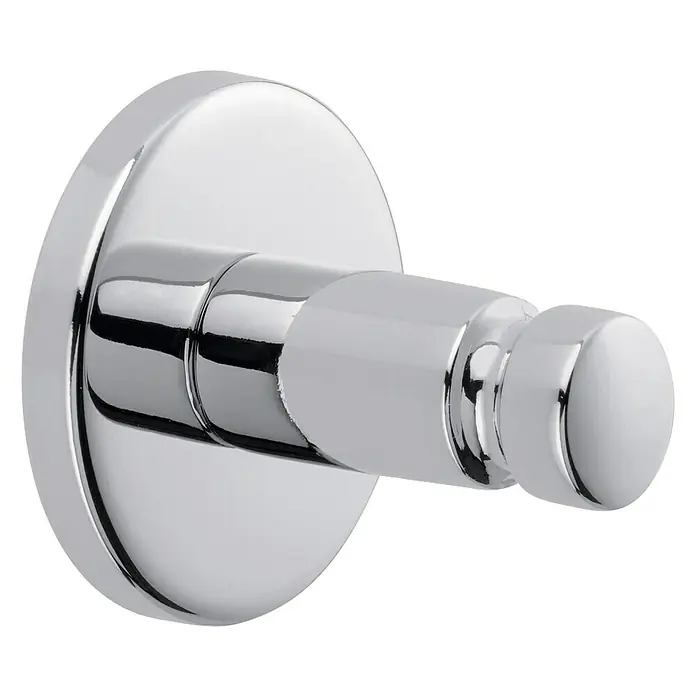 Tesa Hukk Handtuchhaken Smooz - Chrom, Glänzend - Diagonale Ansicht