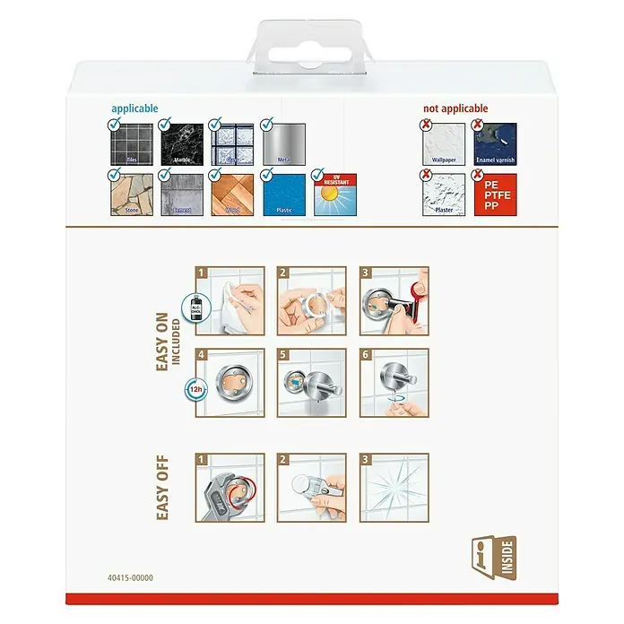 Tesa Exxclusiv Toilettenpapierhalter - Mit Ablage, Satiniert/Chrom, Glänzend - Vorderansicht