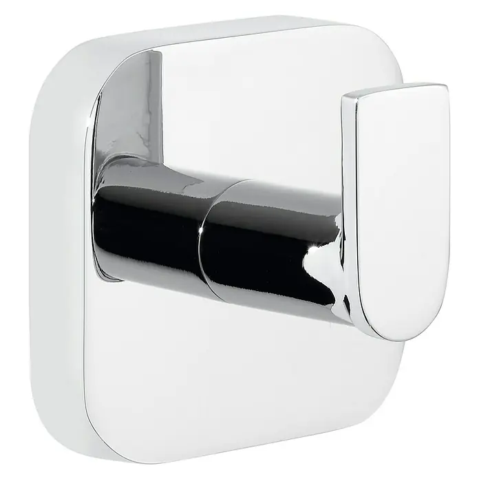 Tesa Elegaant Handtuchhaken - Chrom, Glänzend - Diagonale Ansicht