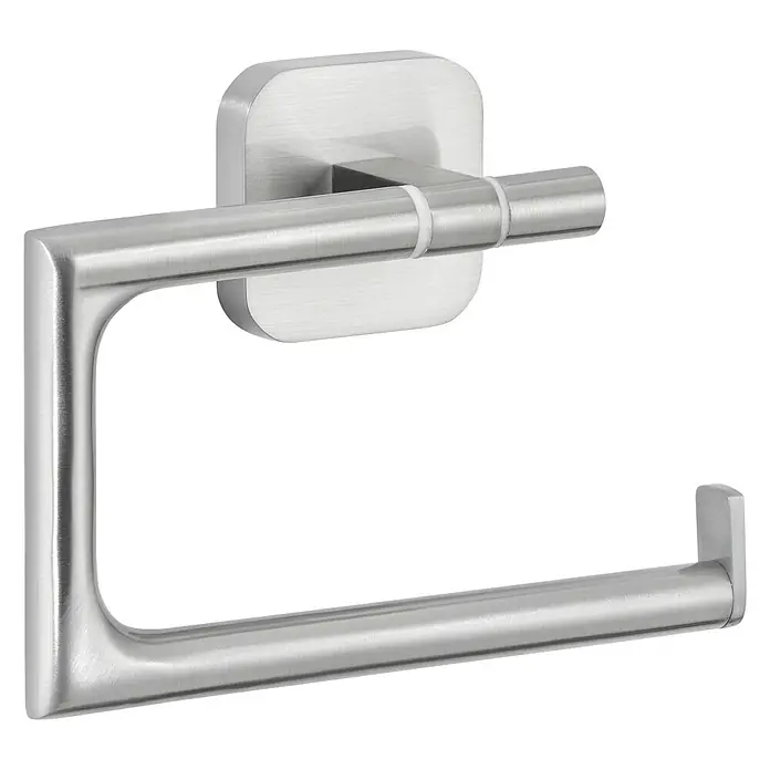 Tesa Esteetic Toilettenpapierhalter - Ohne Deckel, Edelstahl, Verchromt - Diagonale Ansicht