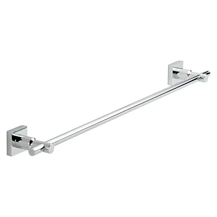 Tesa Hukk Badetuchstange - Breite: 70 cm, Chrom, Glänzend - Diagonale Ansicht