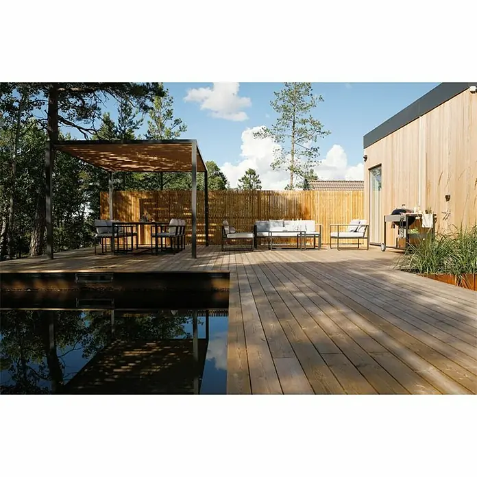 Sensum Paviljon Pergola - D x Š: 300 x 400 cm, Smeđe boje - Živopisni prikaz