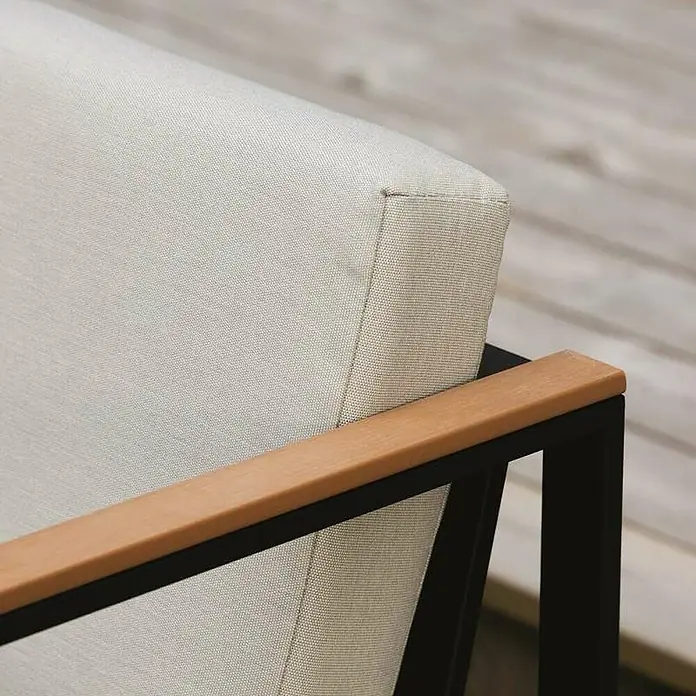 Sensum Hasseludden Set lounge namještaja - 5-dij., Aluminij, Crne boje, Svijetlosive boje - Detaljan prikaz