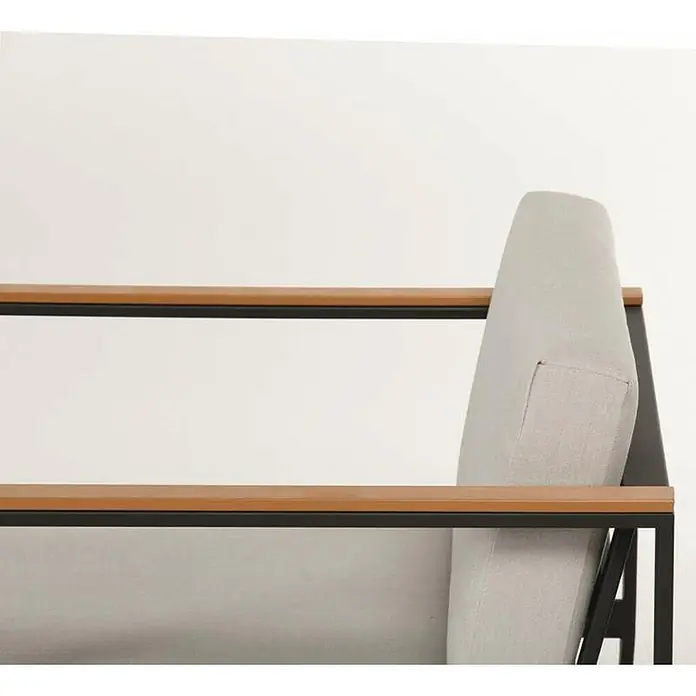 Sensum Hasseludden Set lounge namještaja - 5-dij., Aluminij, Crne boje, Svijetlosive boje - Detaljan prikaz