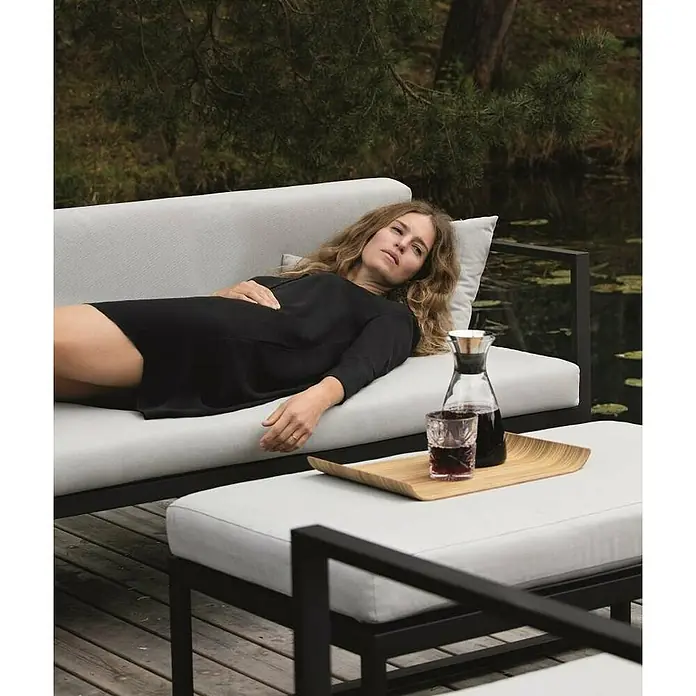 Sensum Skepparholmen Set lounge namještaja - 4-dij., Čelik, Crne boje, Svijetlosive boje - Proizvod u upotrebi