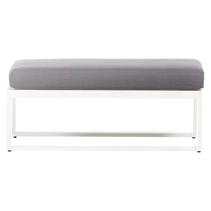 Sensum Skepparholmen Set lounge namještaja - 4-dij., Aluminij, Bijele boje, Tamnosive boje - Pogled sprijeda