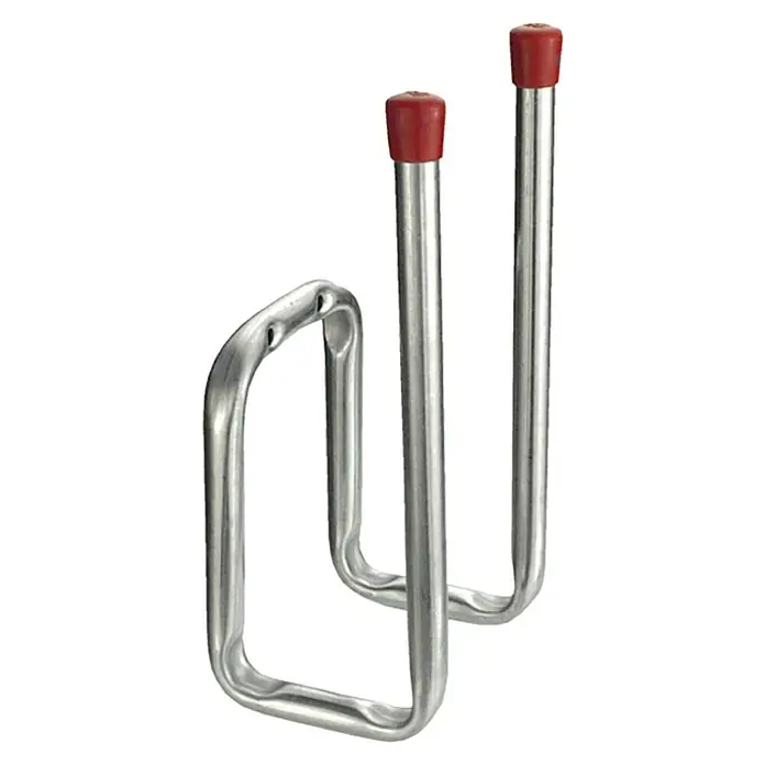 Doble gancho de pared - L x An x Al: 19 x 12,5 x 9 cm, Carga soportada: 40 kg - Vista angular