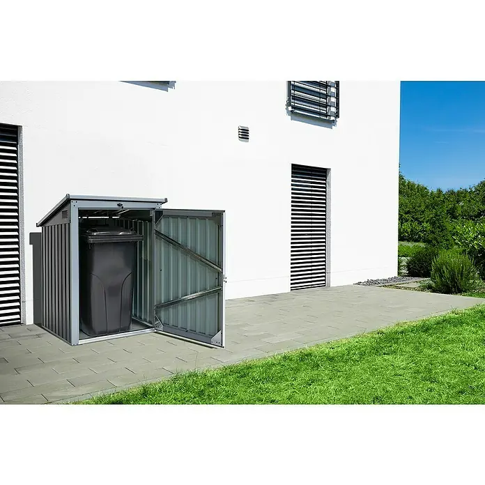 Mülltonnenbox - Geeignet für: 1 Mülltonne, 101 x 104 x 134 cm - Stimmungsaufnahme