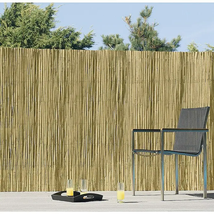 Malla de ocultación Cañizo Splitcane - Natural, L x Al: 5 x 2 m - Foto ambiente