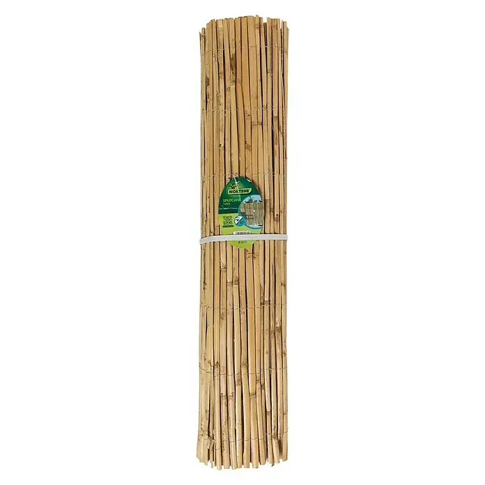 Malla de ocultación Cañizo Splitcane - Natural, L x Al: 5 x 2 m - Vista frontal