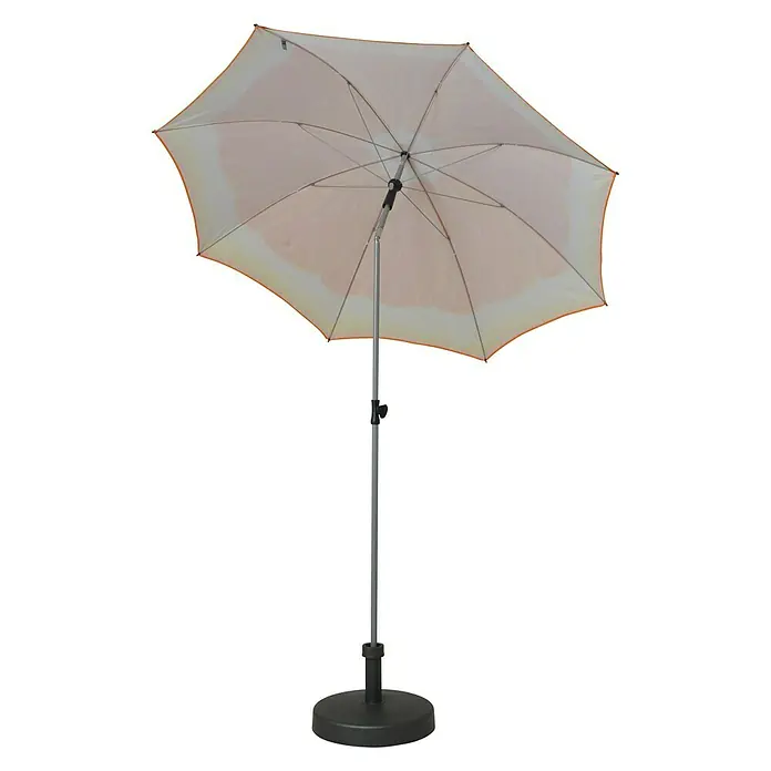 Doppler Sonnenschirm Basic - Orangen Design, Durchmesser: 200 cm - Vorderansicht