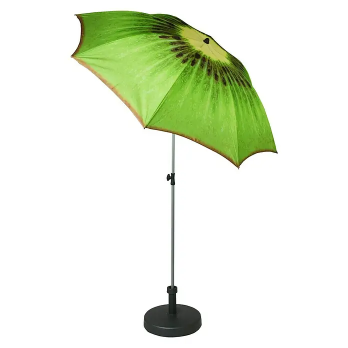 Doppler Sonnenschirm Basic - Kiwi Design, Durchmesser: 200 cm - Rechte Seitenansicht