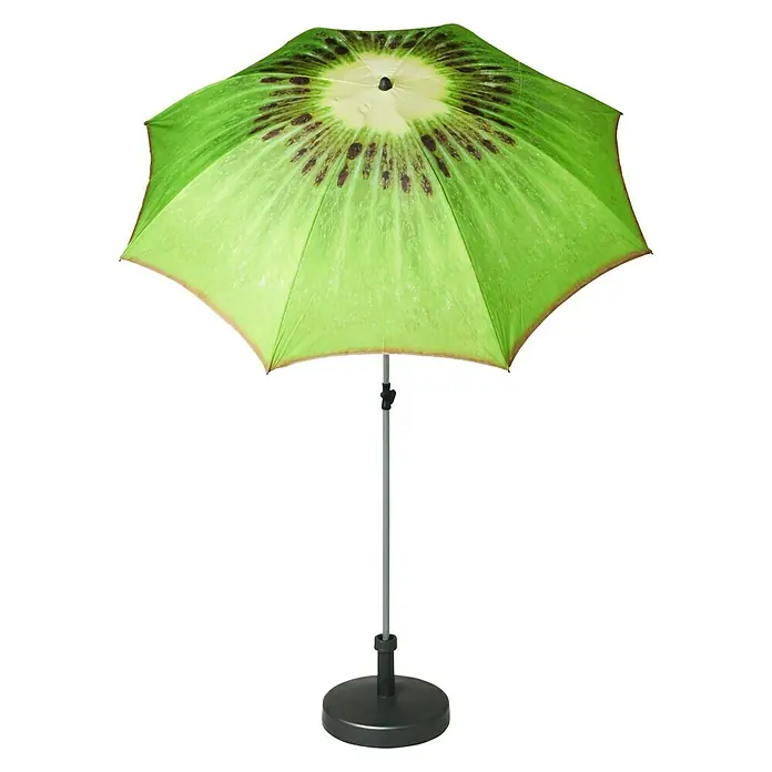 Doppler Sonnenschirm Basic - Kiwi Design, Durchmesser: 200 cm - Vorderansicht