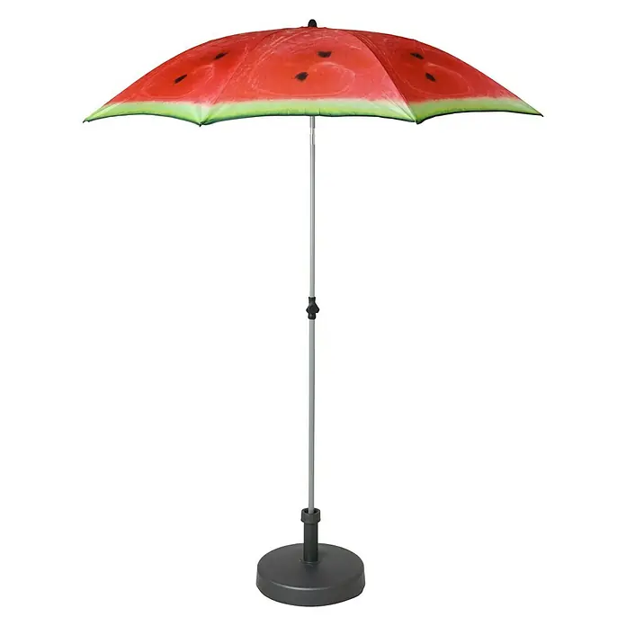Doppler Sonnenschirm Basic - Melonen Design, Durchmesser: 200 cm - Vorderansicht