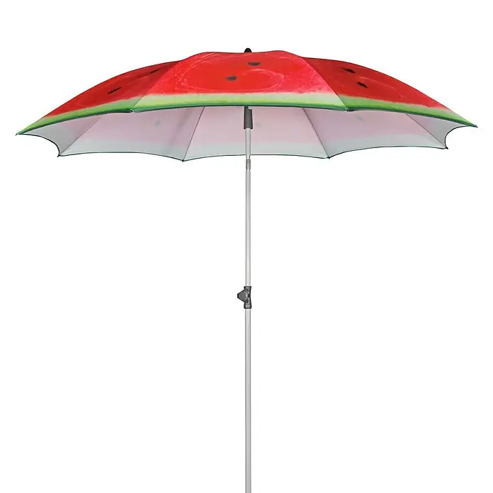 Doppler Sonnenschirm Basic - Melonen Design, Durchmesser: 200 cm - Vorderansicht
