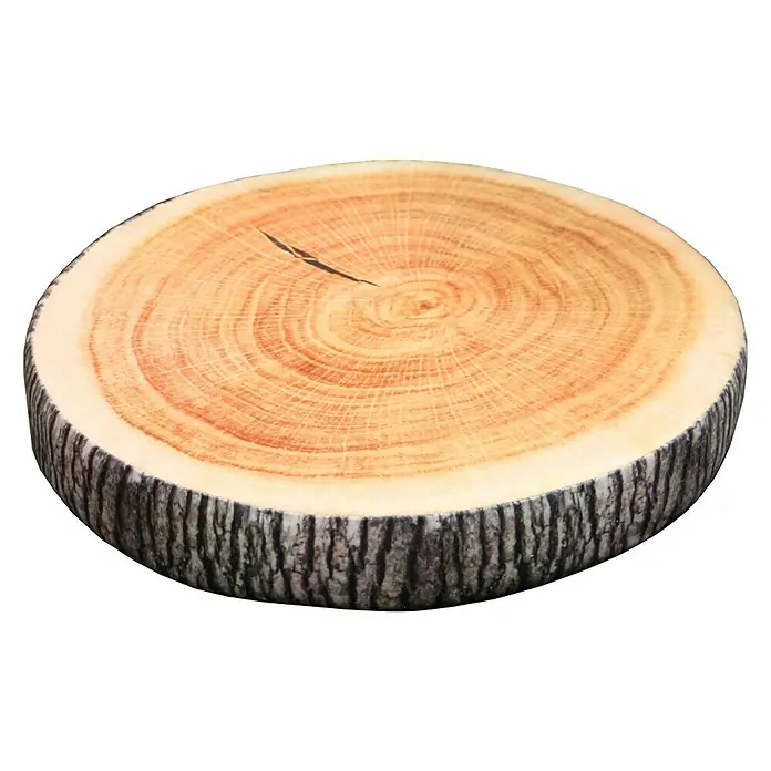 Doppler Jastuk za sjedenje, okrugli - Ø x V: 38 x 6 cm, Motiv: Drvo, Poliester - Pogled odozgo