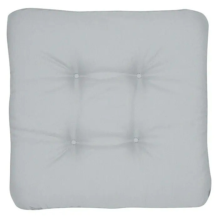Doppler Jastuk za sjedenje Look - D x Š x V: 45 x 45 x 4 cm, Svijetlosive boje, Poliester - Pogled s gornje strane
