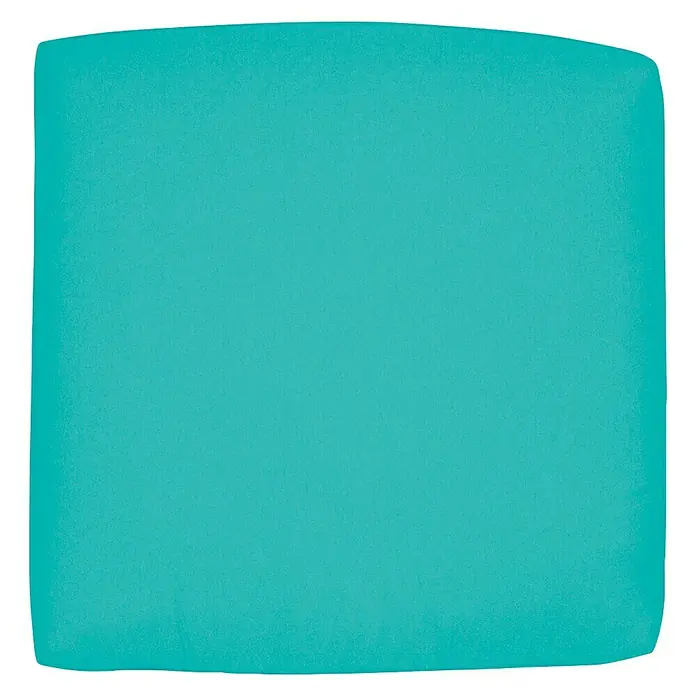 Doppler Sitzkissen Look quadratisch - L x B x H: 45 x 45 x 2 cm, Türkis, Polyester - Draufsicht