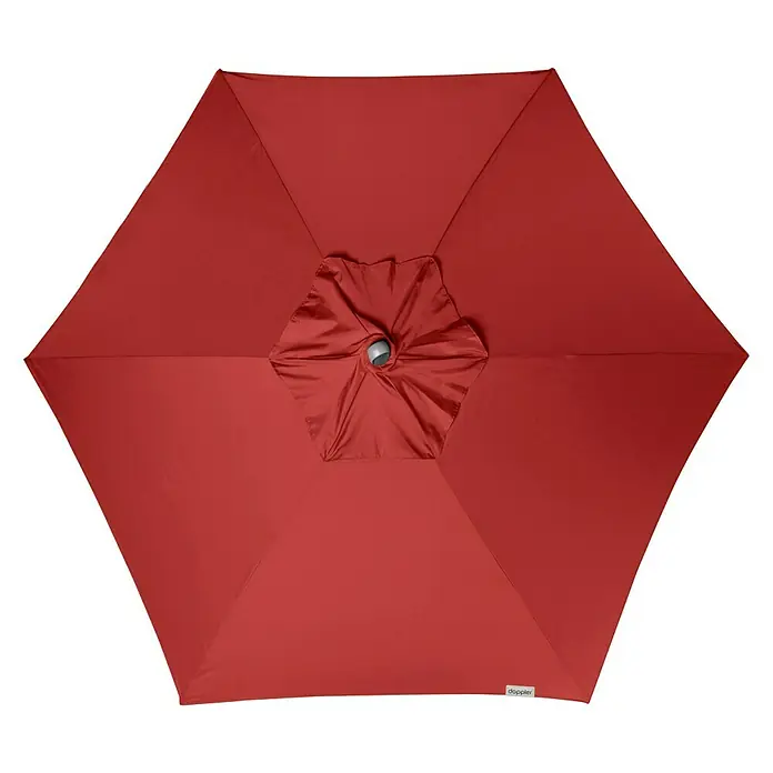 Doppler Expert Kurbelschirm Auto Tilt - Bordeaux, Durchmesser: 280 cm - Draufsicht