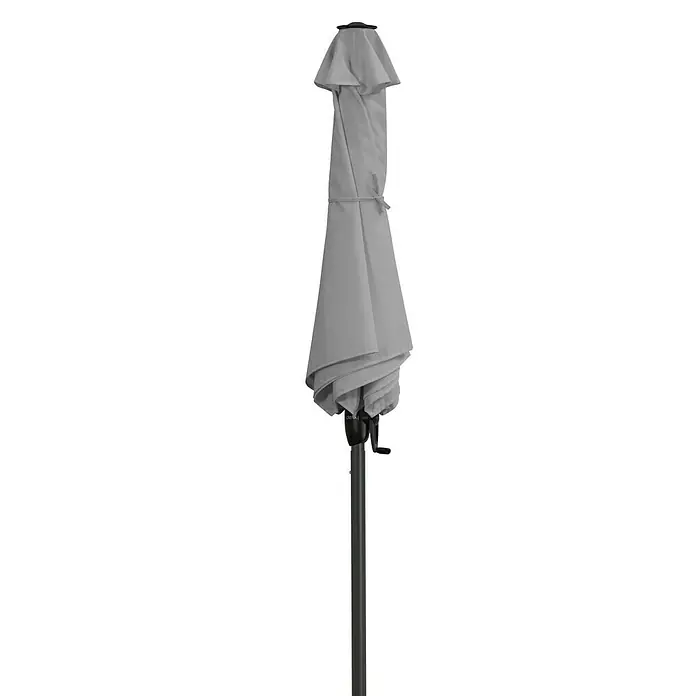Derby Basic Lift Sonnenschirm Neo - Hellgrau, Durchmesser: 180 cm - Vorderansicht