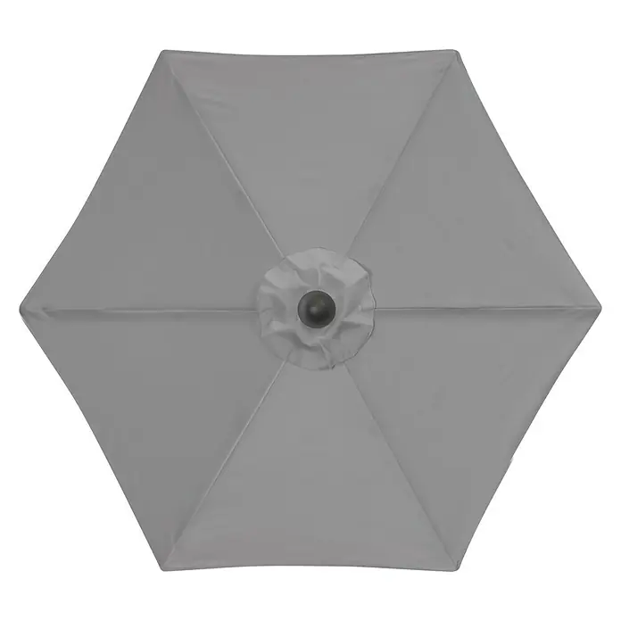 Derby Basic Lift Sonnenschirm Neo - Hellgrau, Durchmesser: 180 cm - Draufsicht
