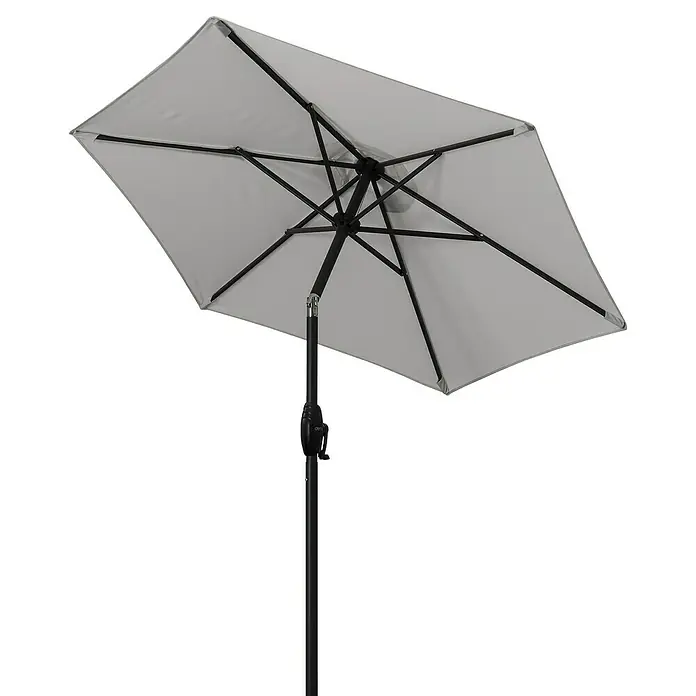 Derby Basic Lift Sonnenschirm Neo - Hellgrau, Durchmesser: 180 cm - Detailaufnahme