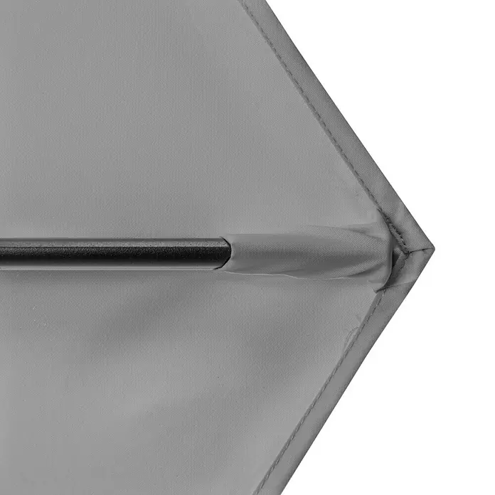 Derby Basic Lift Sonnenschirm Neo - Hellgrau, Durchmesser: 180 cm - Detailaufnahme