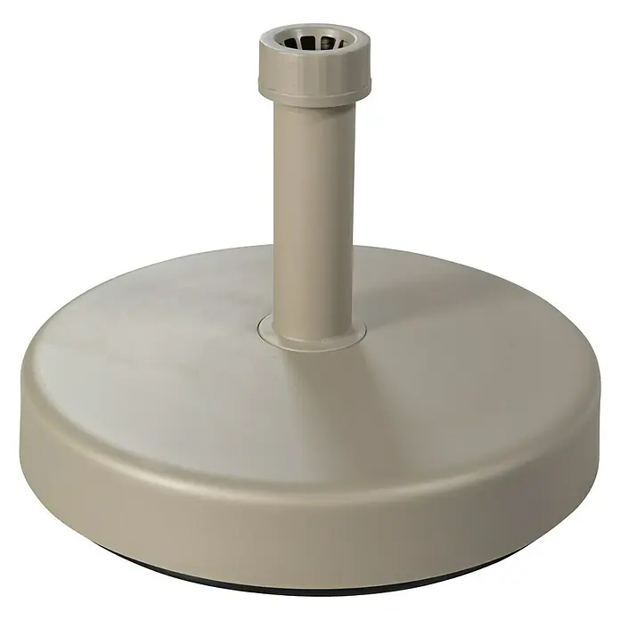 Doppler Schirmständer rund - Befüllbar, Ø x H: 45 x 11 cm, Greige - Vorderansicht