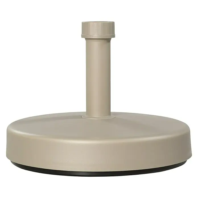 Doppler Schirmständer rund - Befüllbar, Ø x H: 45 x 11 cm, Greige - Vorderansicht
