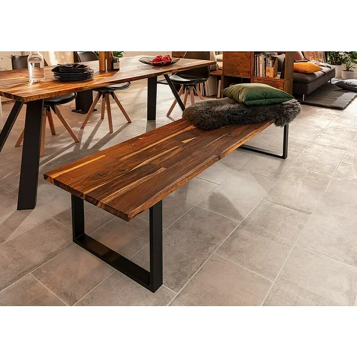 Exclusivholz Radna ploča od masivnog drva - Senna, Prirodno nauljeno, 200 x 63,5 x 3 cm - Živopisni prikaz