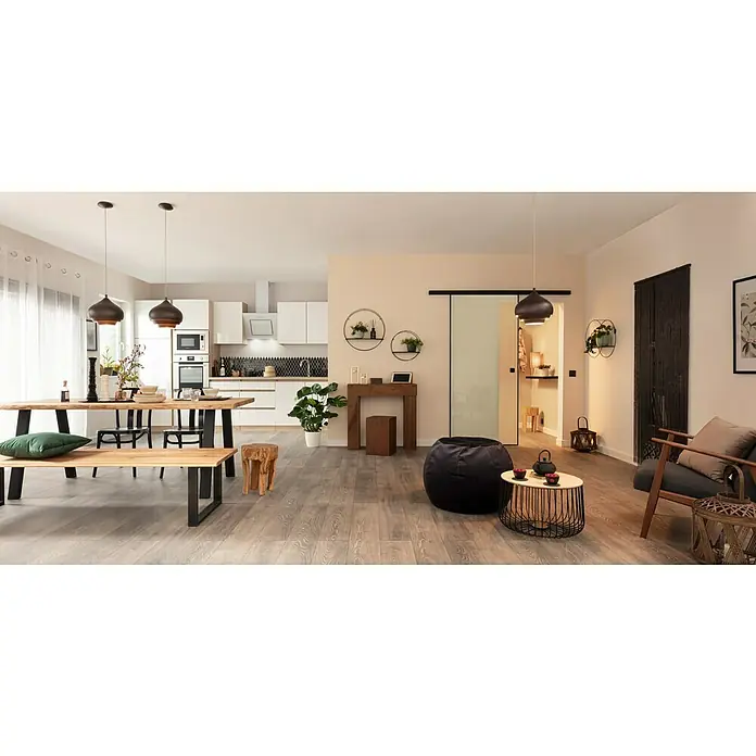my look Vliestapete - Beige, Uni, 10,05 x 0,53 m - Stimmungsaufnahme