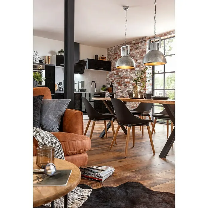 Pur Iternal Black Edition Noga stola - 700 x 100 x 723 mm, Crne boje, X-oblik, Namijenjeno za: Dimenziju stolova 80 - 90 cm, 2 Kom. - Živopisni prikaz