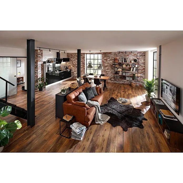Esbeco Deko-Kuhfell - Exotisch Dunkel, 100 % Echtfell, Fläche ca.: 3 m² - 4 m² - Stimmungsaufnahme